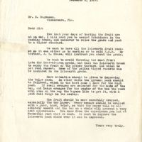 Letter from Sydney Octavius Chase to E. Magnuson (December 2, 1927)