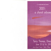 2001: A Choral Odyssey, June 23 &amp; 24, 2001