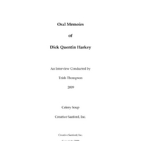 Oral History of Dick Quentin Harkey