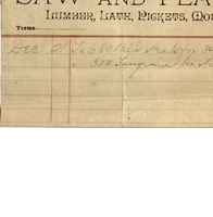 A. D. Starbird Receipt for Isaac Vanderpool (December 21, 1892)