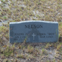 Headstone of Emma Nelson at Viking Cemetery