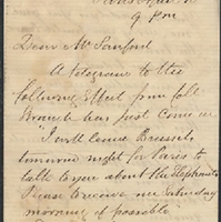 Letter from William MacKinnon to Henry Shelton Sanford (April 10, 1879)