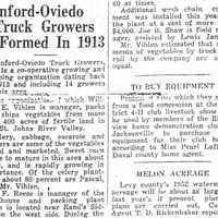 Sanford-Oviedo Truck Growers Formed in 1913