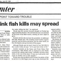 Officials Think Fish Kills May Spread