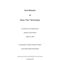 Oral History of Doris McClendon