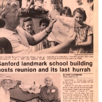 Sanford Landmark School Building Hosts Reunion and its Last Hurrah