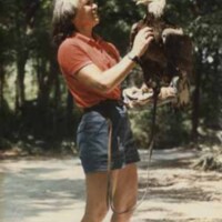 Bonnie Georgiadis Releasing Rehabilitated Bald Eagle