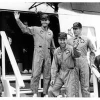 Apollo 13 Crew on the USS Iwo Jima After Recovery