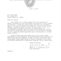 Letter from Peter C. H. Pritchard to Gary I. Sharp (June 3, 1975)