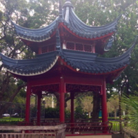 Red Chinese Ting at Lake Eola