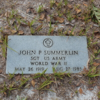 Headstone of John P. Summerlin at Viking Cemetery