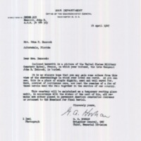 Letter from G. A. Horkan to Edna P. Hancock (April 14, 1945)