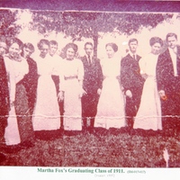 Martha Fox&#039;s Graduating Class of 1911 at Sanford High School