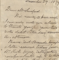 Letter from William MacKinnon to Henry Shelton Sanford (December 29, 1879)