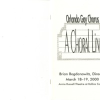 A Choral Line, March 18 &amp; 19, 2000