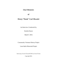 Oral History of Henry Carl Okraski
