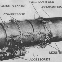 Westinghouse Electric W19XB-2B Jet Engine