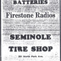 Seminole Tire Shop Advertisement