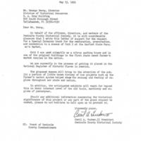 Letter from Cecil A. Tucker II to George Percy (May 15, 1991)