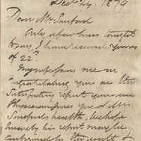 Letter from William MacKinnon to Henry Shelton Sanford (December 24, 1879)