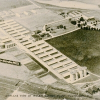 Airplane View of Walker-Gordon Plant Postcard