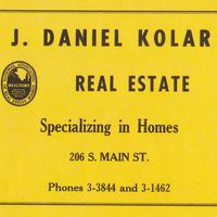 J. Daniel Kolar Advertisement