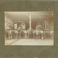 Atlantic Coast Line Workers at Sanford Railyard