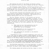 Minutes of Monthly Meeting, March 6, 1958