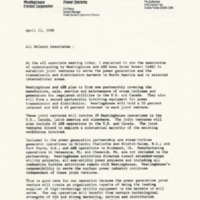 Memorandum from D. H. Pierce (April 12, 1988)