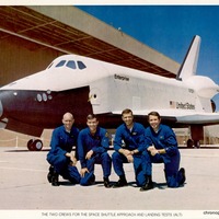 Crew 1 and Crew 2 with Space Shuttle Enterprise