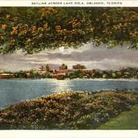 Skyline Across Lake Eola Postcard