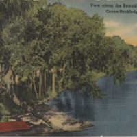 View Along the Beautiful Indian River Postcard