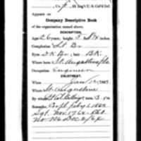 Enlistment Record  for Abraham Lancaster