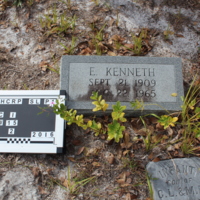 Headstone of E. Kenneth at Viking Cemetery