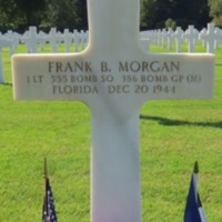 Headstone of First Lieutenant Frank Black Morgan at Epinal American Cemetery and Memorial