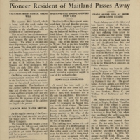 The Maitland News, Vol. 01, No. 13, July 31, 1926