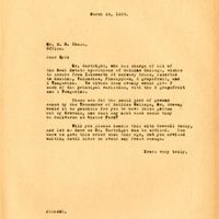 Letter from Joshua Chase to brother Sydney Chase (March 29, 1934)