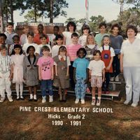 Pine Crest Elementary Second Grade Class, 1990-1991
