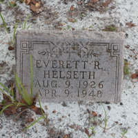 Headstone of Everett R. Helseth at Viking Cemetery