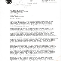 Letter from O. E. Frye, Jr. to Arthur W. Sinclair (February 9, 1967)