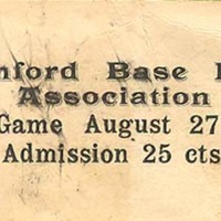 Sanford Baseball Association Game Ticket