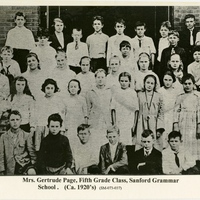 Gertrude Page&#039;s Fifth Grade Class at Sanford Grammar School