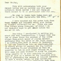 Letter from Charles P. Kimball to John M. May (June 7, 1957)