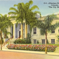 Albertson Public Library Postcard