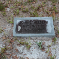Headstone of John S. Helseth at Viking Cemetery