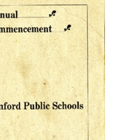 Sanford High School Annual Commencement Program, 1912