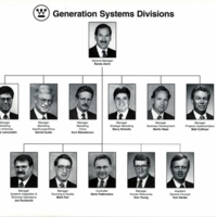 Westinghouse Electric Corporation Generation Systems Division Organizational Chart