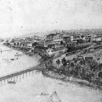 Bird&#039;s Eye View of Drawing of the City