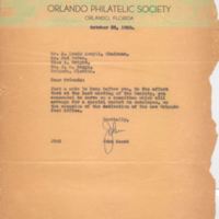 Letter from John Masek to H. Leeds Anwyll, Red McGee, A. Wright, and James D. Beggs, Jr. (October 23, 1940)