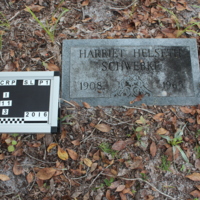 Headstone of Harriet Helseth Schwebke at Viking Cemetery